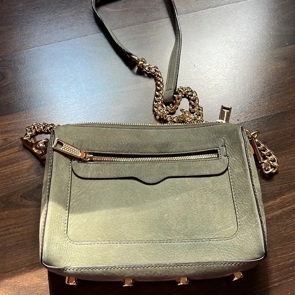 Rebecca Minkoff olive green suede purse - Picture 3 of 12